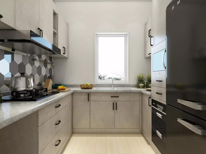 银娱优越会现代气概橱柜定制